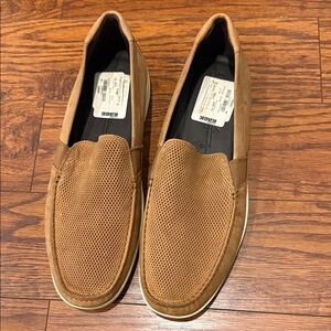 Ecco Men's Slip-On Loafers in Tan - Casual Comfort